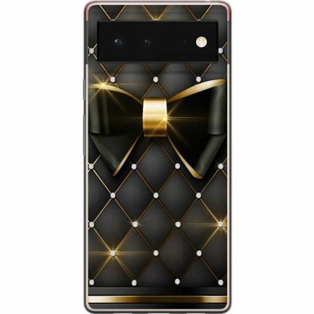 Google Pixel 6 Mjukt Skal - Gyllene Rosett