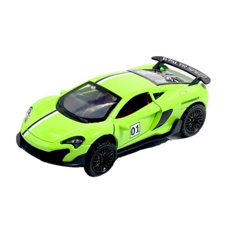 Pojkars sportbil leksakspresent Track Edition Grön