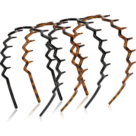 Sæt med 4 hårbøjler til kvinder - Hårtilbehør - Hårbøjler til kvinder - Hårbøjler - Tiara - Zig Zag - Hårbøjle til mænd og kvinder