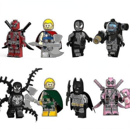Hero Series Miniatyrleksaker för byggstenar för barn