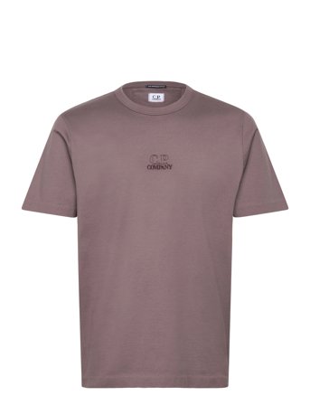 C.P. Company Twisted Logo Print T-Shirt - Purple - XXXL