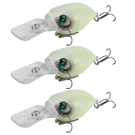 3 stk. Dybdykkende Skraber Lokkemad Kunstig Simulation Livagtig Agn Fiskegrej 3#