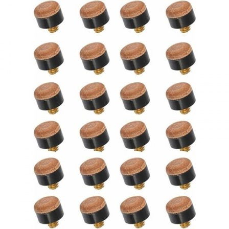 10 mm:n biljardi-keppipäät, ruuvattavat biljardi-keppipäät, ruskea keppipää