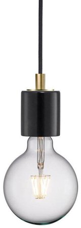 Nordlux Siv Pendellampa marmor Svart, Belysning