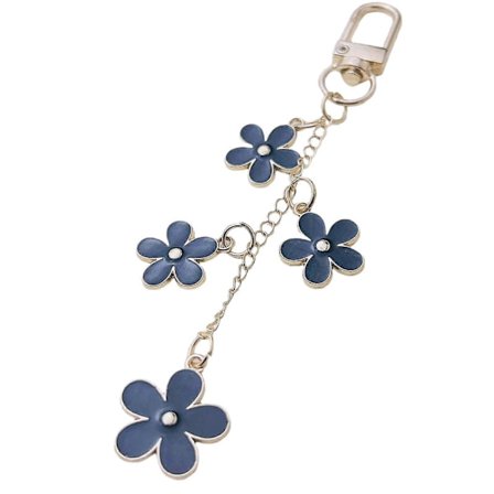 Blomster nøglering dejlig håndtaske vedhæng stilfuld robust legering dekoration til daglig brug gaver til fritidstøj daglig brug