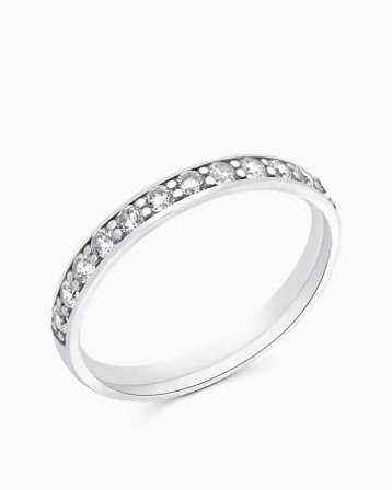 Eternity Ring Leoni 18K White Gold 2mm - Engagement Rings & Wedding Rings from Vanbruun