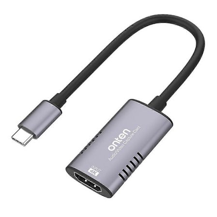 ONTEN UC323 HDMI til USB-C Videoopptakskort 4K 60Hz Livestreaming Spillopptak Adapter