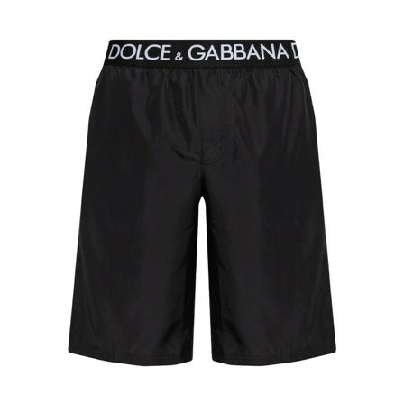 Dolce & Gabbana, Swimwear Zwart, Heren, Maat:M