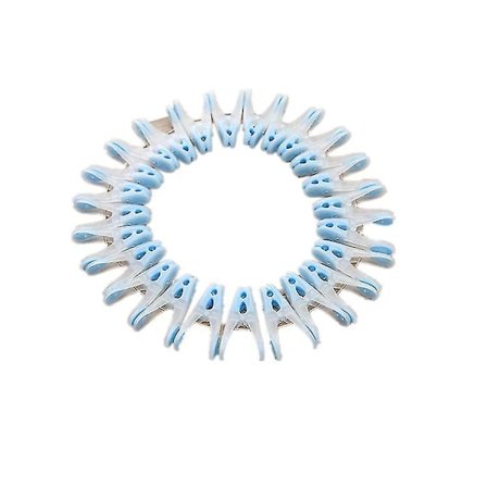 Vindsikre Tøjsokker Dynebinding Tøjpinde Tørreklemmer Skridsikker 24stk blå