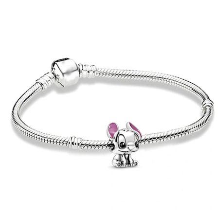PANDORA Sølv Sterling Disney Lilo Stitch Berlock Armbåndsberlock