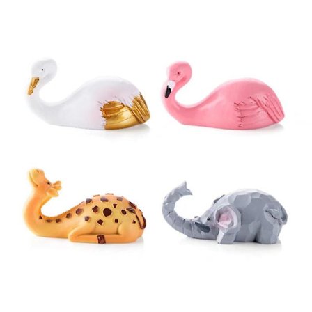 4 kpl sarjakuvaeläinten liimakoukkuja, lasten sarjakuvakoukku, söpö eläinkoukku, sopii olohuoneeseen, keittiöön, kylpyhuoneeseen