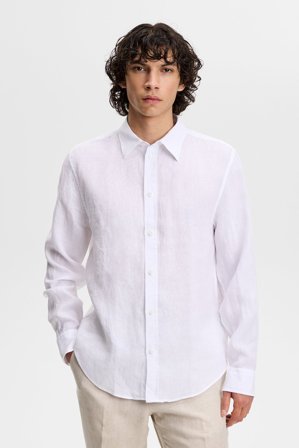 J.Lindeberg - Zachary Clean Linen Shirt - Fashion - White - Men - XL