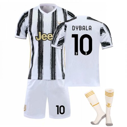 2021 Juventus Hemma och Borta nr 10 Dybala Barn Vuxna Fotbollströja Träningströja L
