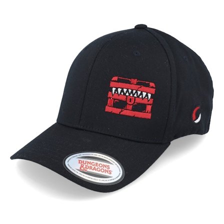Dungeons & Dragons - Zwart flexfit Cap - Mimic Side Black Flexfit @ Hatstore