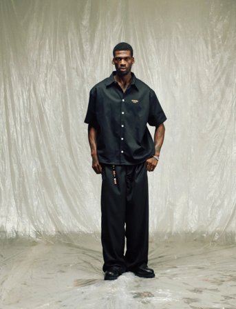 Isnurh Isnurh Basement Relax Short Sleeve Shirt - Black - XS