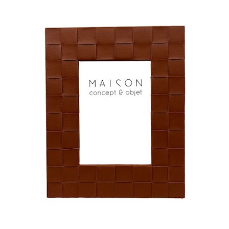 Fotoramme 21,5x26,5 cm brun polyresin glas