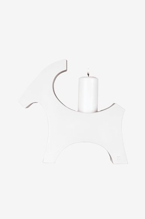 Rotor design - Ceramic Goat ljushållare för blockljus - Vit - Ljusstakar & lyktor - Från Homeroom