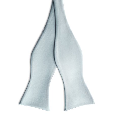Arctic Blue Self-Tie Satin Bow Tie for Men - Self-tie bow ties