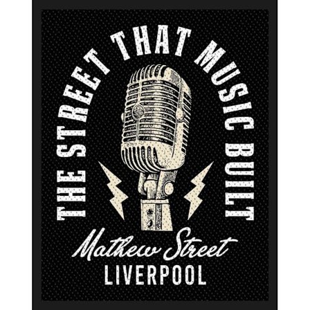 Rock Off Mathew St Mic Street That Music Built Patch One Size B