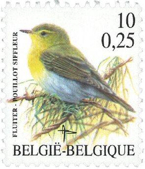 Belgien - Skovsanger - Postfrisk frimærke