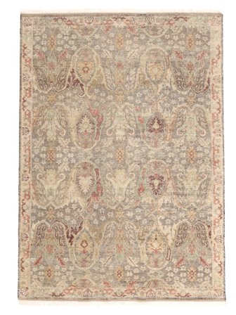 Hand Knotted Oushak Indo Rug 252X353 Orange/Brown