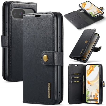 DG.MING 2-in-1 Magnet Wallet Google Pixel 9 Pro Black