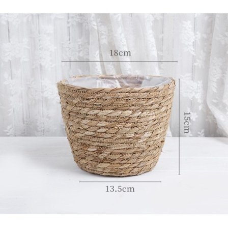 2 stk. Tangkurv, plante kurv, tang oppbevaringskurv, vevd