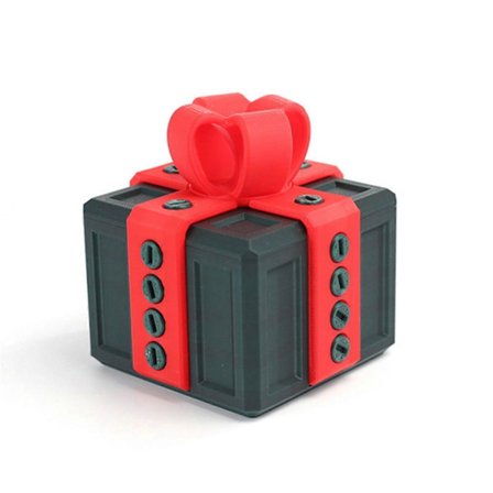 25-26 Irriterende Gaveæske med Skruer, Irriterende Gaveæske med Twist Opbevaring, 3D Printet Prank Skrueæske Gave til Børn Voksne