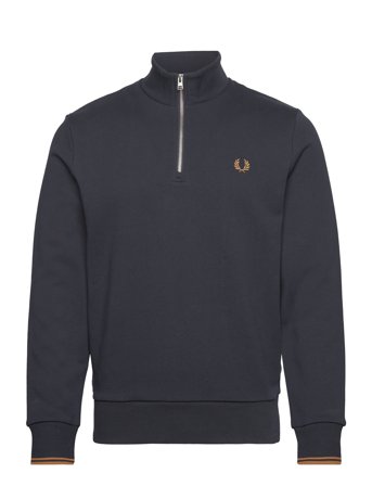 Half Zip Sweatshirt Navy Fred Perry