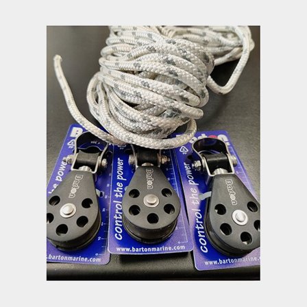 Block- & Leinen Set Barton, für Plastimo 406S/T + 609S/T + 811S/T - Boot