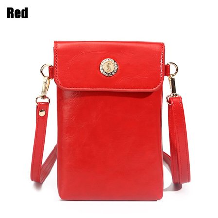 Liten skulderveske Mobilveske RØD