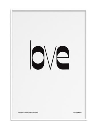 Love Home Decoration Posters & Frames Posters Illustrations Multi/mönstrad Olle Eksell