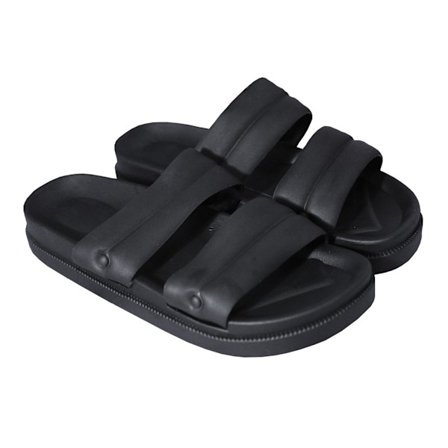 Sandrocks Dam/Dam dubbelremssandaler 7 UK Svart