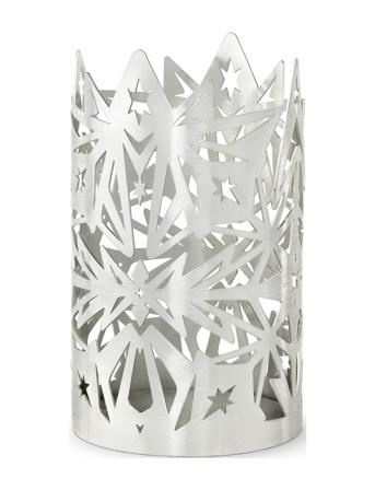 Lysestage Ø9.5 Cm Forsølvet White Rosendahl