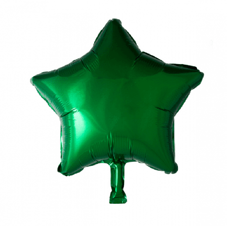 Folieballong stjärna grön - 46 cm - Kalaslagret.se
