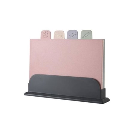 By - Skjærebrett av hvetestrå av PP-plast, 4 deler, Kompletterende matkunstsett SKJÆREBRETT