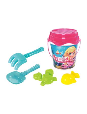 Sandset Mermaid 6 Delar Toys Outdoor Toys Sand Toys Multi/mønstret Suntoy