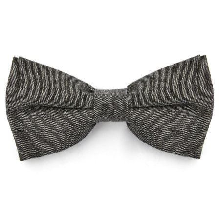 šedý bavlněný motýlek pro muže - Předvázané motýlky