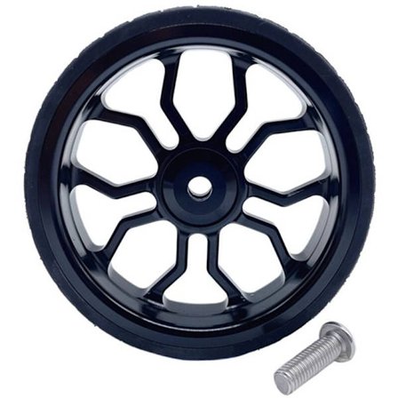 Hopfällbar cykel Easy Wheel CNC Aluminiumlegering Easy Wheel för Brompton hopfällbar cykel Uppgraderad breddad Easy Wheel, Svart