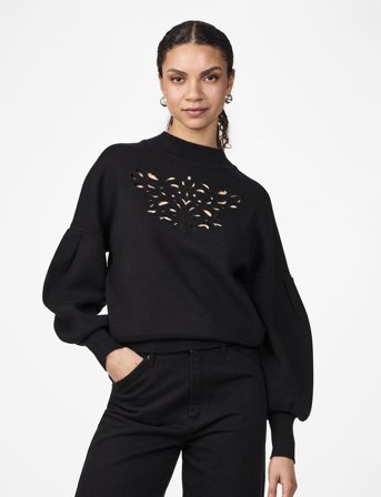 YAS Yasfiraz Ls Knit Pullover S. - Black - S