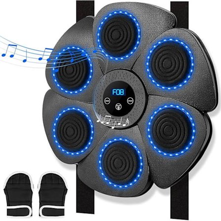 Smart Bluetooth musik boksetræner, leveres med boksehandsker, vægmonteret