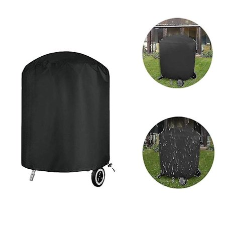 Grillöverdrag Vattentätt Grillöverdrag Kettle Grill Skyddande Överdrag Huva Grillöverdrag Presenning Möbler Överdrag