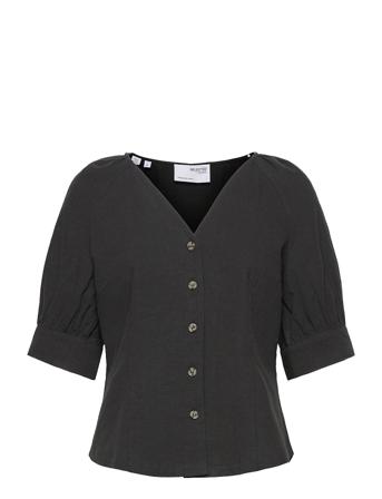 Slfmalvina 2/4 Shirt Black Selected Femme