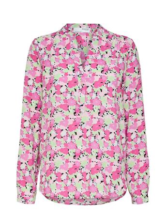 Slfmivi Ls Aop Top B Pink Selected Femme
