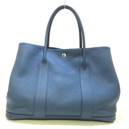 Hermès Vintage Pre-owned Leather totes Blå, Dame Vintage Tasker, Størrelse: ONE Size