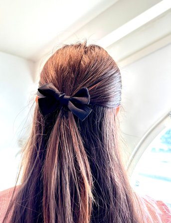 Pipol's Bazaar Sandra Bow Clip Plus Elastic Black - Black - ONE SIZE