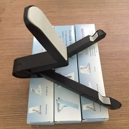 Universel Foldbar Tablet Telefonholder Justerbart Beslag Stativ Tripod Skrivebordsstøtte til iPhone 13 PRO MAX iPad~05282