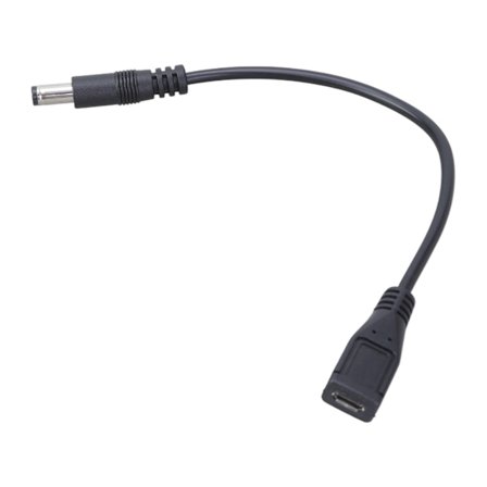 DC5.5x2.5mm Hane till Micro USB 5pin Hona DC Strömförsörjning Förlängningssladd 22AWG 3A Adapterkabel 20CM/7.87in