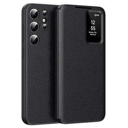 Læderfodral Smart View Samsung Galaxy S24 Ultra Sort