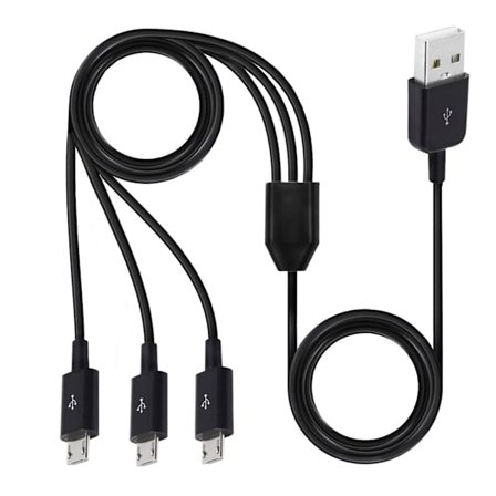 Fleksibilitet Micro USB Splitterkabler til Micro USB-enheder Overførsel og Oplader